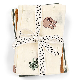 Lot de 5 Débarbouillettes - Sea Friends Colour Mix Done by Deer