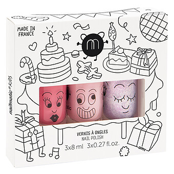 Lot de 3 Vernis à Ongles Biosourcés - Party Nailmatic