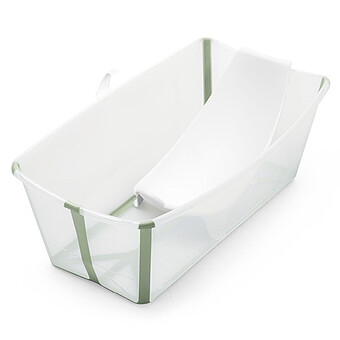 Baignoire Pliable Flexi Bath et Transat de Bain Flexi Bath - Vert Transparent Stokke