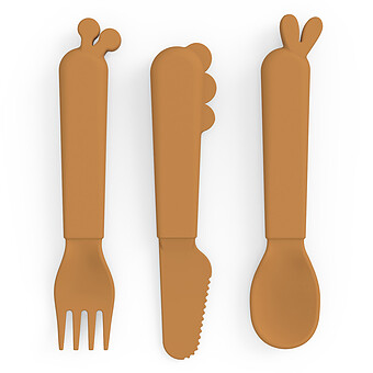 Lot de 3 Couverts Kiddish - Deer Friends Moutarde Done by Deer