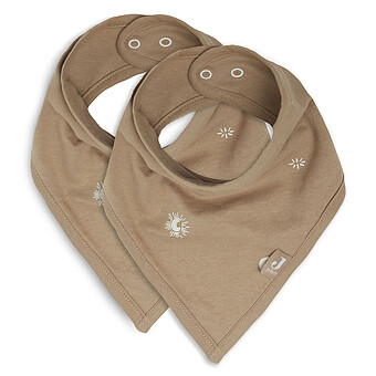Lot de 2 Bavoirs Bandana - Stargaze Biscuit Jollein
