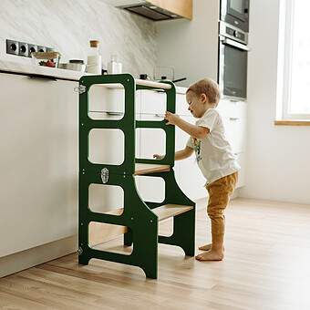 Tour de Cuisine Pliable en Bouleau - Vert Duck Woodworks