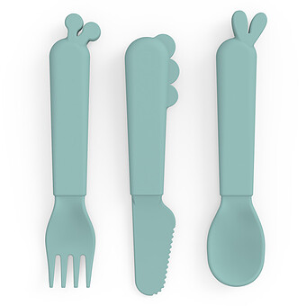Lot de 3 Couverts Kiddish - Deer Friends Bleu Done by Deer