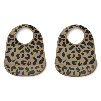 Lot de 2 Bavoirs Tilda - Mega Leo Oat Mix Liewood