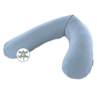 Coussin d'Allaitement Original Bambou - Chiné Bleu Marine Theraline