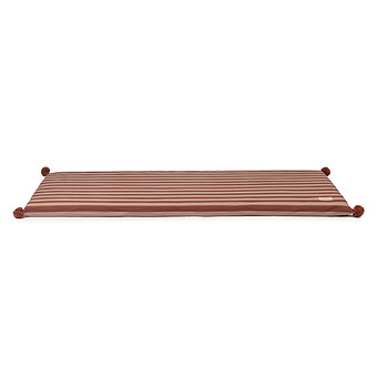 Matelas Majestic Marsala Taupe Stripes - 60 x 120 cm Nobodinoz