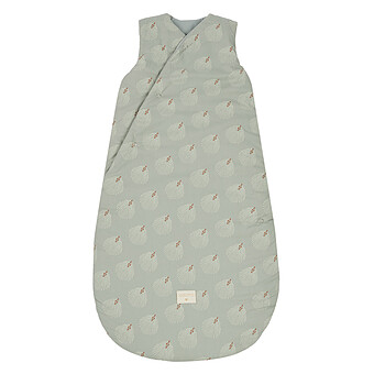 Gigoteuse d'Hiver Snowy White Gatsby & Antique Green - 6/18 Mois Nobodinoz