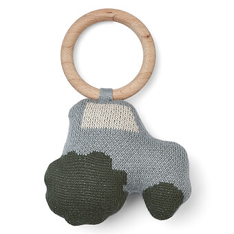 Hochet Aria - Tractor Blue Fog Multi Mix Liewood