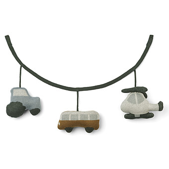 Chaîne de Poussette Marlen - Vehicles Blue Fog Multi Mix Liewood
