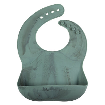 Bavoir Silicone - Marble Seiheki Green Eeveve
