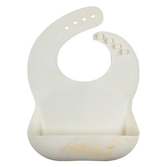 Bavoir Silicone - Marble Autumn Gold Eeveve