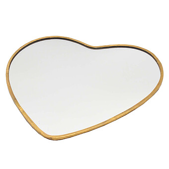 Petit Miroir Coeur - Laiton Bonton
