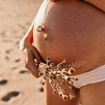 Bola de Grossesse Ondine - Chaine Or