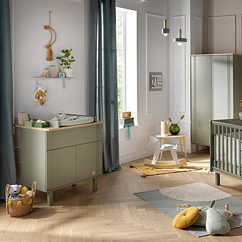 Commode et Plan à Langer Eléonore - Kaki