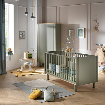 Little Big Bed Evolutif Eléonore Kaki - 70 x 140 cm