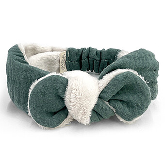 Turban Polaire Bébé Forest Powder - 0/2 Mois Babyshower