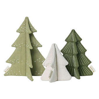 Lot de 3 Sapins en Tissu Fabelab