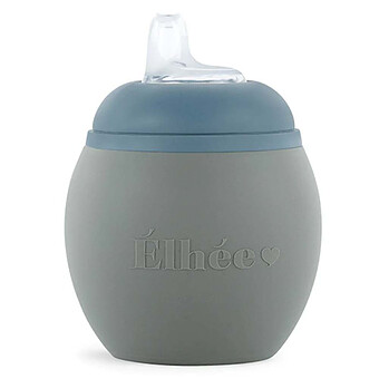 Gourde d'Apprentissage Bubble Kaki & Blue Grey - 240 ml