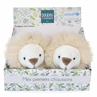 Chaussons Lion UNICEF - 0/6 Mois