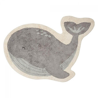 Tapis Whale Flowers & Butterflies - 90 x 140 cm Little Dutch