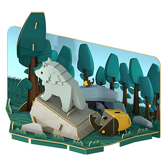 Loup et Habitat Half Forest