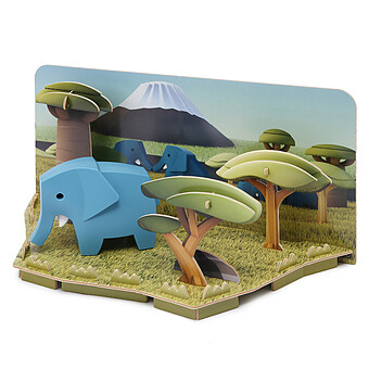 Elephant et Habitat Half Animal