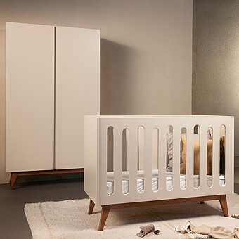 Lit Bébé Evolutif Trendy Argile - 60 x 120 cm