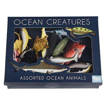 Boite de 16 Figurines Animaux de l'Océan