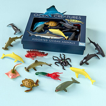 Boite de 16 Figurines Animaux de l'Océan