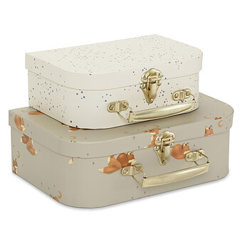 Lot de 2 Valises - Foxie & Bleu Etoile Konges Sløjd