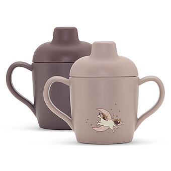 Lot de 2 Tasses d'Apprentissage - Unicorn Konges Sløjd