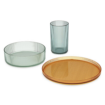 Set Repas 3 Pièces Kain - Sea Blue Mix