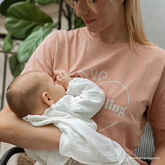 T-shirt d'Allaitement Breastfeeling Biscuit - XL