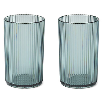 Lot de 2 Verres Farrel Sea Blue - 250 ml
