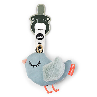 Doudou Attache Sucette Birdee - Bleu Done by Deer