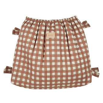 Sac de Rangement pour Poussette Hyde Park - Terracotta Checks Nobodinoz