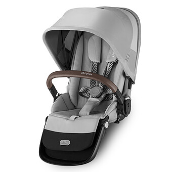 Siège Supplémentaire Gazelle S Châssis Silver - Lava Grey