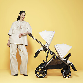Siège Supplémentaire Gazelle S Châssis Silver - Lava Grey