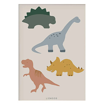 Affiche Beverly Dino Sandy - 70 x 50 cm Liewood