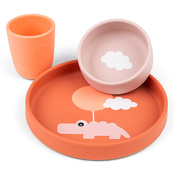 Coffret Repas 3 Pièces - Happy Clouds Papaye Done by Deer
