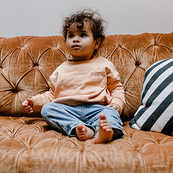 Sweat Bébé faMILKy Abricot - 18 Mois You&Milk