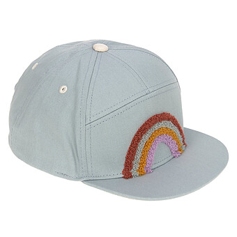 Casquette Visière Plate Little Gang Arc-en-ciel Bleu Clair - 1/2 Ans LÄSSIG