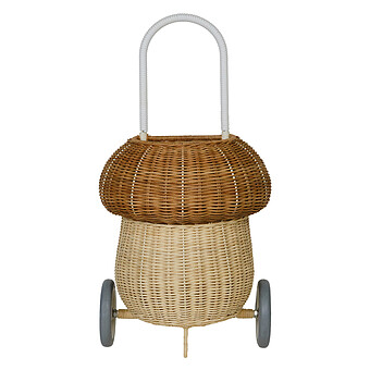 Panier Enfant en Rotin Luggy Champignon - Naturel Olli Ella