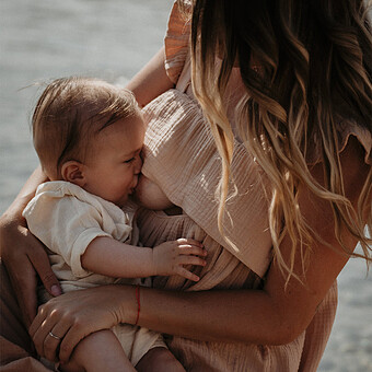 Robe Longue d'Allaitement Summ'her Mama Nude - XL