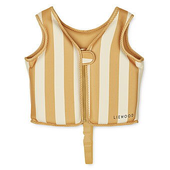 Gilet de Nage Dove Stripes Crème de la Crème Yellow Mellow - 3/4 Ans Liewood