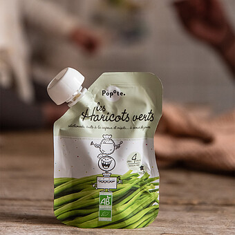 Gourde Repas Bio Haricots Verts - 120 g