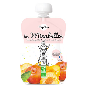 Gourde Repas Bio Mirabelles - 120 g