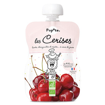 Gourde Repas Bio Cerises - 120 g
