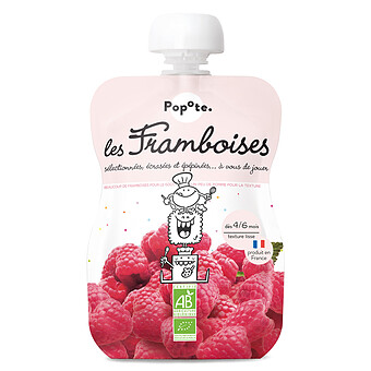 Gourde Repas Bio Framboises - 120 g