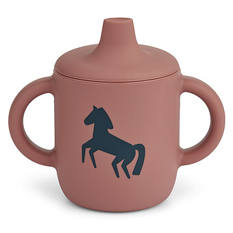 Tasse d'Apprentissage Neil Horses Dark Rosetta - 150 ml Liewood